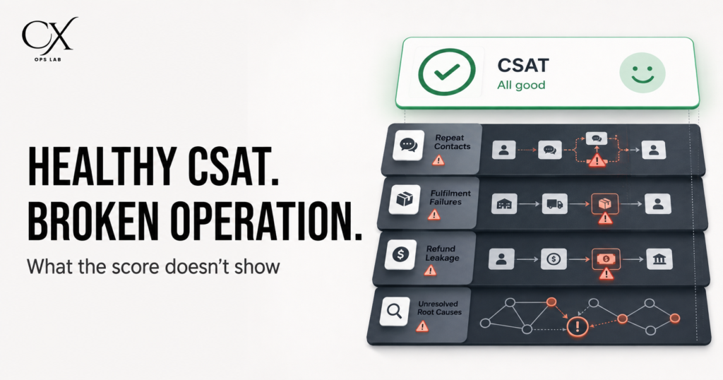 CSAT operational metrics dashboard review