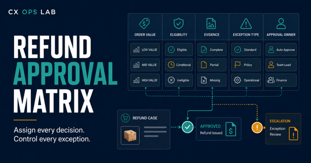 refund approval matrix decision table