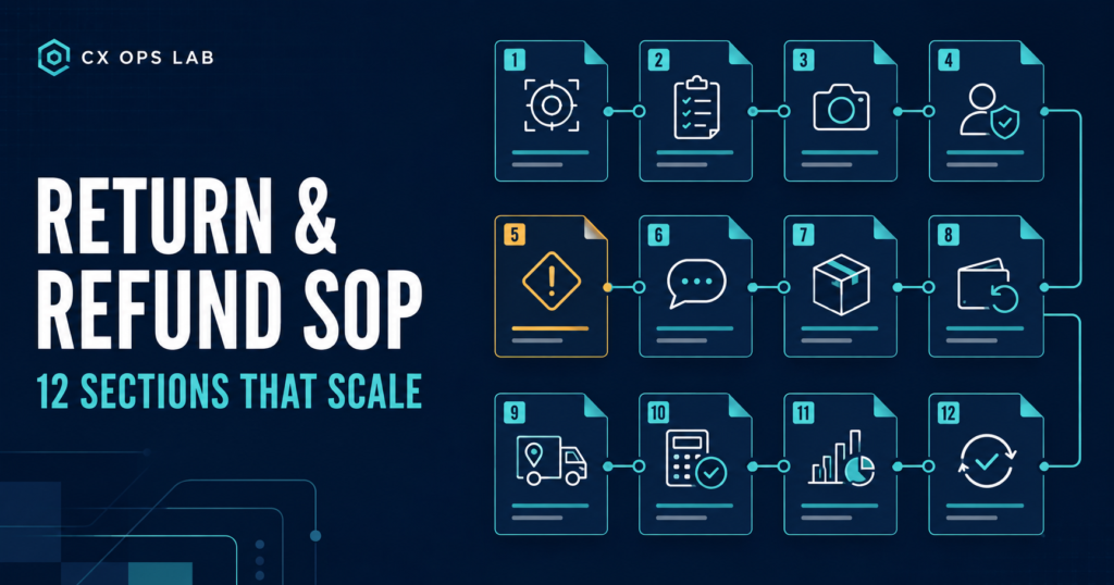 return and refund SOP framework for ecommerce teams
